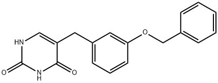 5-benzyloxybenzyluracil Struktur