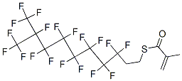 2-Methylpropenethioic acid S-[3,3,4,4,5,5,6,6,7,7,8,8,9,10,10,10-hexadecafluoro-9-(trifluoromethyl)decyl] ester Struktur