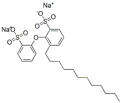 disodium dodecyl(sulphonatophenoxy)benzenesulphonate Struktur