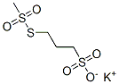 3-(Methylsulfonylthio)-1-propanesulfonic acid potassium salt Struktur