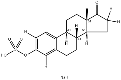 雌酮-D4 3-硫酸酯鈉鹽, 285979-80-8, 結(jié)構(gòu)式