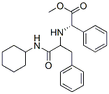 Benzeneacetic acid, alpha-[[2-(cyclohexylamino)-2-oxo-1-(phenylmethyl)ethyl]amino]-, methyl ester, (alphaS)- (9CI) Struktur