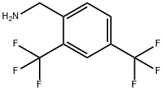 2,4-BIS(TRIFLUOROMETHYL)BENZYLAMINE Struktur