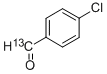 4-CHLOROBENZALDEHYDE-ALPHA-13C Struktur