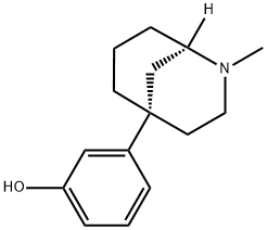 (-)-5-m-hydroxyphenyl-2-methylmorphan Struktur