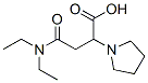 3-(diethylcarbamoyl)-2-pyrrolidin-1-yl-propanoic acid Struktur