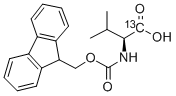 N-(9-FLUORENYLMETHOXYCARBONYL)-L-VALINE-1-13C Struktur