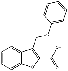 3-(phenoxymethyl)-2-benzofurancarboxylic acid Struktur