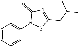 1,2-Dihydro-5-(2-methylpropyl)-2-phenyl-3H-1,2,4-triazol-3-one Struktur