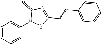 4,5-Dihydro-1-phenyl-3-styryl-1H-1,2,4-triazol-5-one Struktur