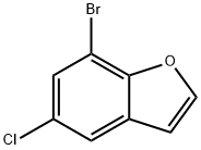 7-BROMO-5-CHLOROBENZOFURAN Struktur