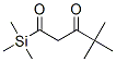 4,4-dimethyl-1-(trimethylsilyl)pentane-1,3-dione Struktur