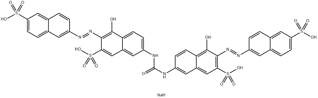 tetrasodium 7,7'-(carbonyldiimino)bis[4-hydroxy-3-[(6-sulphonato-2-naphthyl)azo]naphthalene-2-sulphonate] Struktur