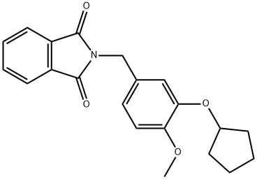 2-[[3-(CYCLOPENTYLOXY)-4-METHOXYPHENYL]METHYL]PHTHALIMIDE Struktur