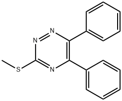 5,6-Diphenyl-3-(methylthio)-as-triazine Struktur