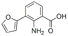 Benzoic acid, 2-amino-3-(2-furanyl)- (9CI) Struktur