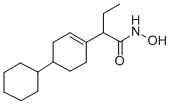 Butyrohydroxamic acid, 2-(4-cyclohexyl-1-cyclohexen-1-yl)- Struktur