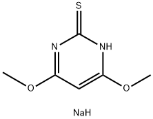 4,6-dimethoxy-pyrimidine-2-thiolate Struktur