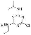 2-CHLORO-4-ETHYLAMINO-15N-6-ISOPROPYLAMINO-1,3,5-TRIAZINE Struktur