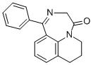 6H-Pyrido(3,2,1-jk)(1,4)benzodiazepin-4(3H)-one, 7,8-dihydro-1-phenyl- Struktur