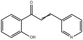 (E)-1-(2-hydroxyphenyl)-3-pyridin-3-yl-prop-2-en-1-one Struktur