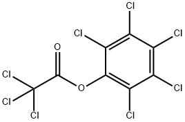 TRICHLOROACETIC ACID PENTACHLOROPHENYL ESTER Struktur