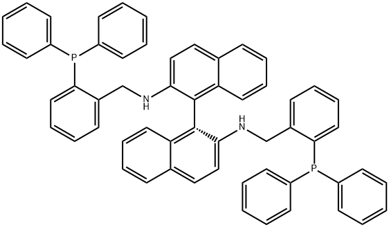 R-N,N'-bis[[2-(diphenylphosphino)phenyl]Methyl]-[1,1'-Binaphthalene]-2,2'-diaMine Struktur