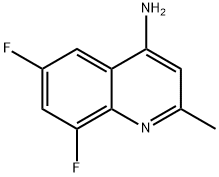 6,8-二氟-2-甲基喹啉-4-胺 結(jié)構(gòu)式