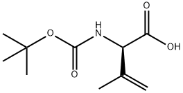 3-Butenoicacid,2-[[(1,1-dimethylethoxy)carbonyl]amino]-3-methyl-,(2R)-(9CI) Struktur