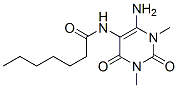 Heptanamide,  N-(6-amino-1,2,3,4-tetrahydro-1,3-dimethyl-2,4-dioxo-5-pyrimidinyl)- Struktur