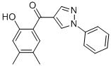 4-(4,5-DIMETHYL-2-HYDROXYBENZOYL)-1-PHENYLPYRAZOLE Struktur