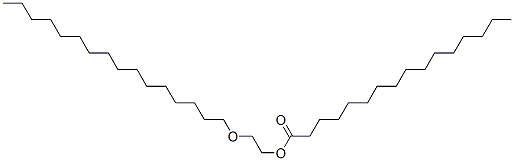 Palmitic acid 2-hexadecyloxyethyl ester Struktur