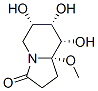 3(2H)-Indolizinone, hexahydro-6,7,8-trihydroxy-8a-methoxy-, (6S,7S,8S,8aS)- (9CI) Struktur