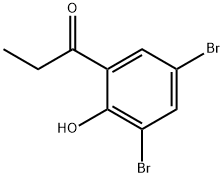 3',5'-Dibromo-2'-hydroxypropiophenone Struktur