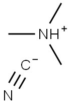 Trimethylammonium cyanide Struktur