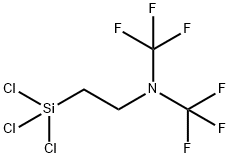 2-(Trichlorosilyl)-N,N-bis(trifluoromethyl)ethanamine Struktur