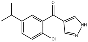 4-(2-HYDROXY-5-ISOPROPYLBENZOYL)PYRAZOLE Struktur