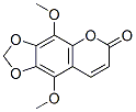 5,8-Dimethoxy-6,7-(methylenedioxy)coumarin Struktur