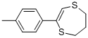 (Z)-6,7-dihydro-2-p-tolyl-5H-1,4-dithiepine Struktur