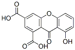 8-Hydroxy-9-oxo-9H-xanthene-1,3-dicarboxylic acid Struktur