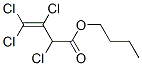 butyl 2,3,4,4-tetrachloro-3-butenoate  Struktur