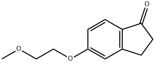 5-(2-METHOXY-ETHOXY)-INDAN-1-ONE Struktur