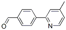 4-(4-Methylpyridin-2-yl)benzaldehyde Struktur