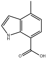 1H-Indole-7-carboxylic acid, 4-Methyl- Struktur