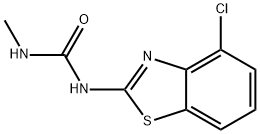 1-(4-CHLORO-2-BENZOTHIAZOLYL)-3-METHYL UREA Struktur