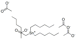 TRI-N-HEXYLTINACETATE Struktur