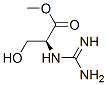 L-Serine, N-(aminoiminomethyl)-, methyl ester (9CI) Struktur