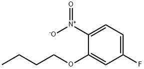 2-Butoxy-4-fluoro-1-nitrobenzene Struktur