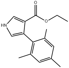 4-(2,4,6-TRIMETHYLPHENYL)-1H-PYRROLE-3-CARBOXYLIC ACID ETHYL ESTER Struktur