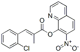 7-Nitro-8-quinolinol 2-(2-chlorobenzylidene)propanoate Struktur